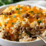 Cheesy Ground Beef and Rice Casserole