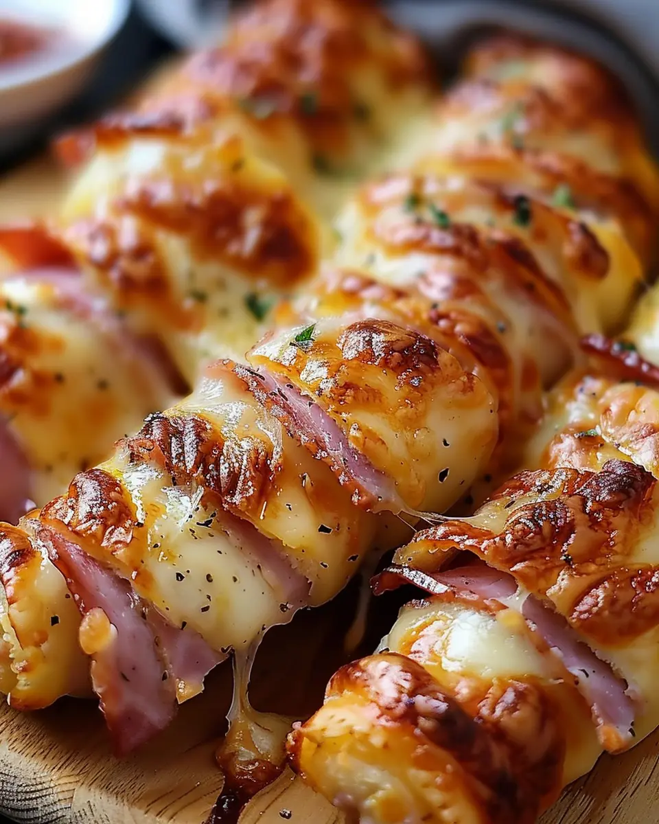 Ham and Cheese Sticks: Easy Chicken Ham &amp; Turkey Bacon Treats