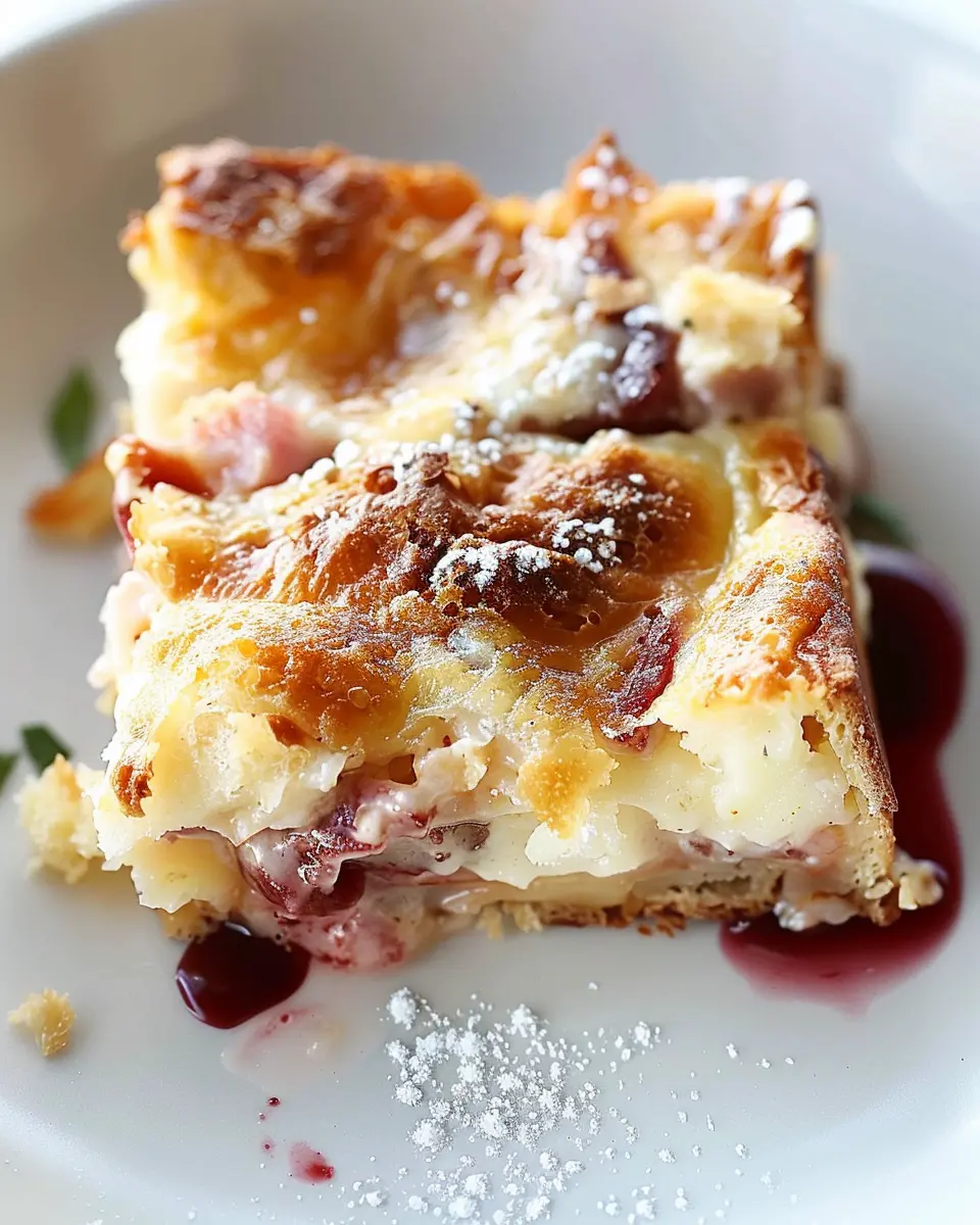 Monte Cristo Breakfast Casserole: Easy Turkey Bacon &amp; Chicken Ham Delight