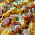 Cheesy Ranch Potatoes and Smoked Sausage