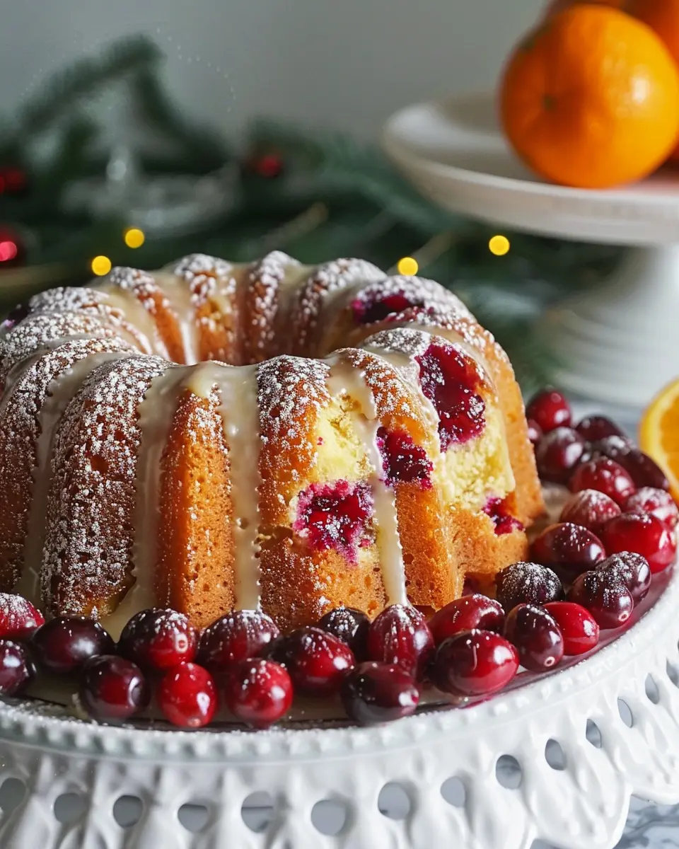 Cranberry Orange Bundt Cake: Easy Recipe for Holiday Joy