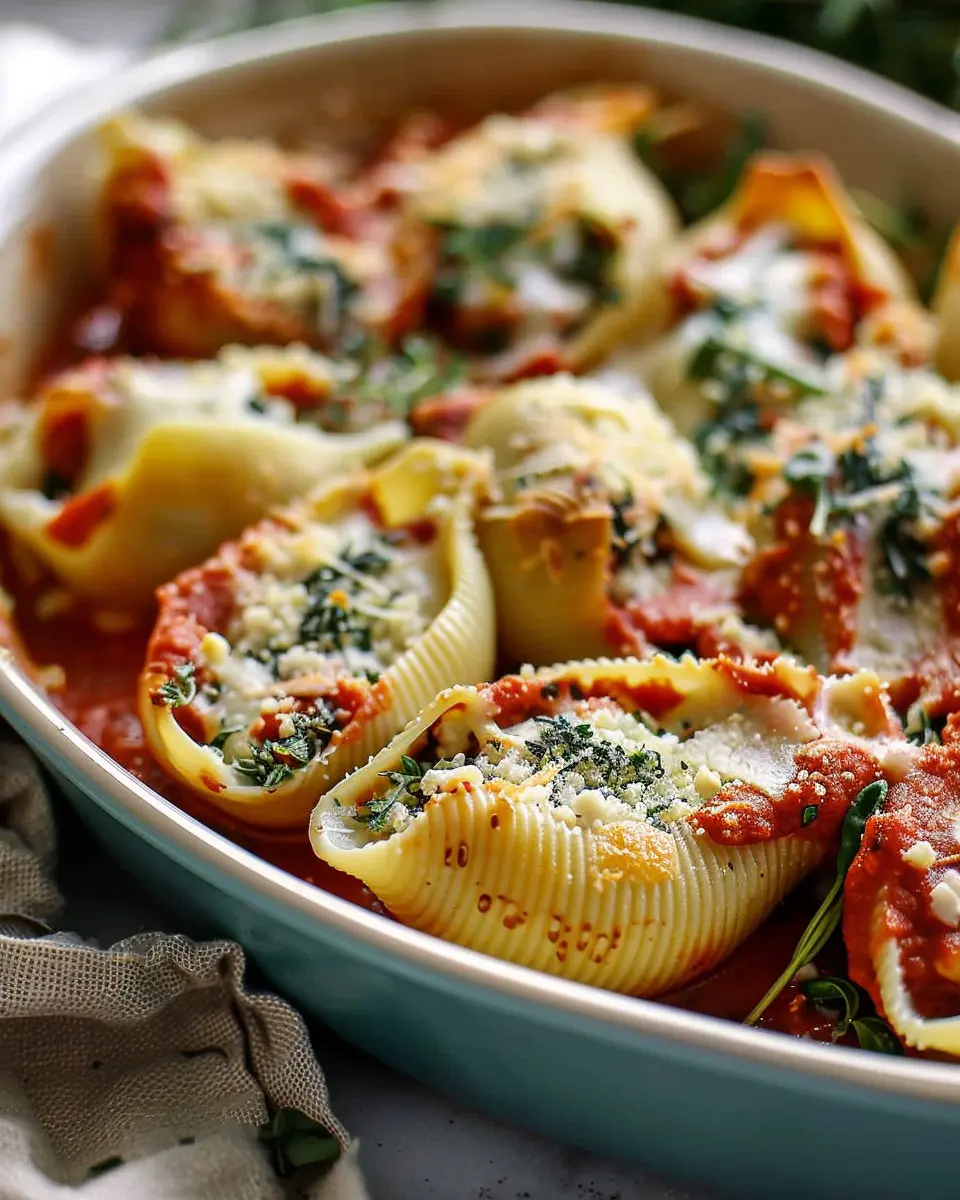 Christmas Stuffed Shells: Indulgent Comfort Food with Turkey Bacon and Chicken Ham