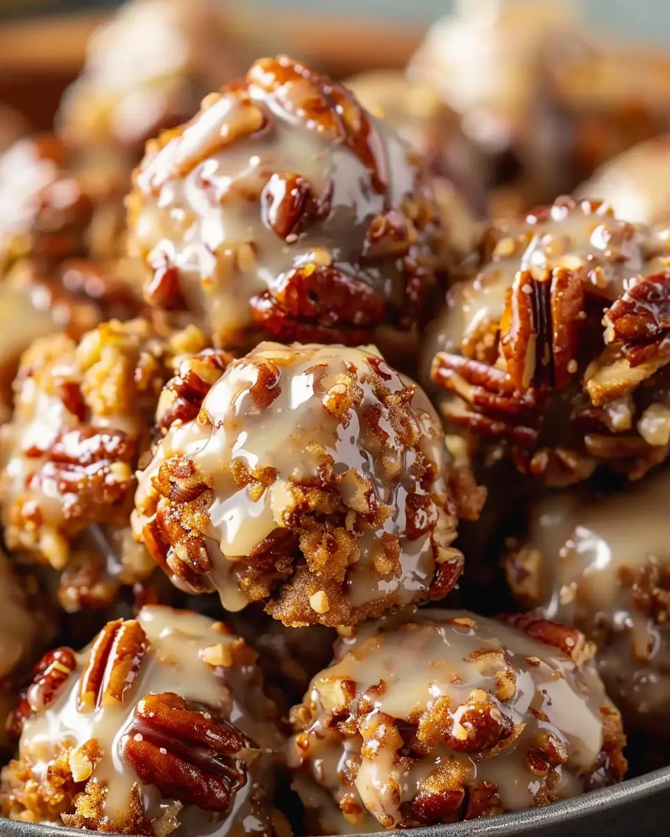 Pecan Crunch Glazed Bites: Easy Treat for Homemade Happiness