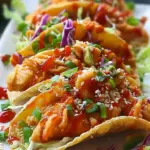 Crispy Chicken Wonton Tacos