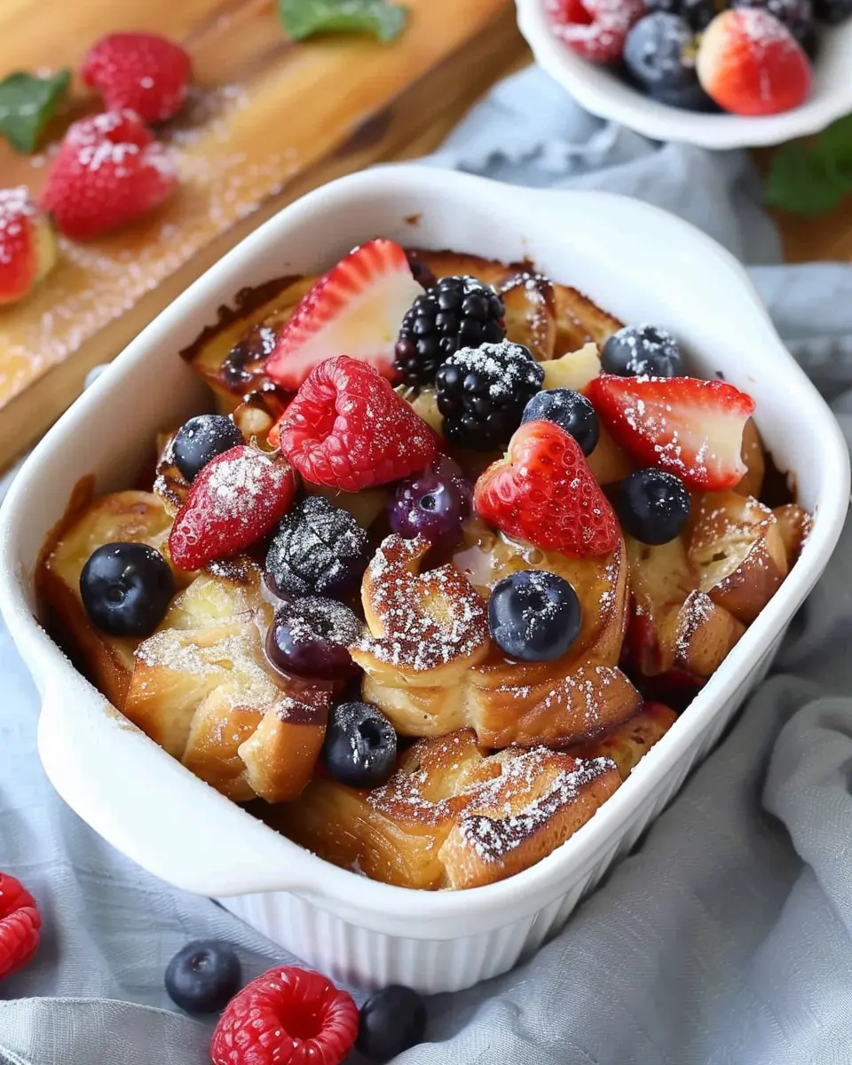 Berry French Toast Casserole: The Easy Indulgent Make-Ahead Delight