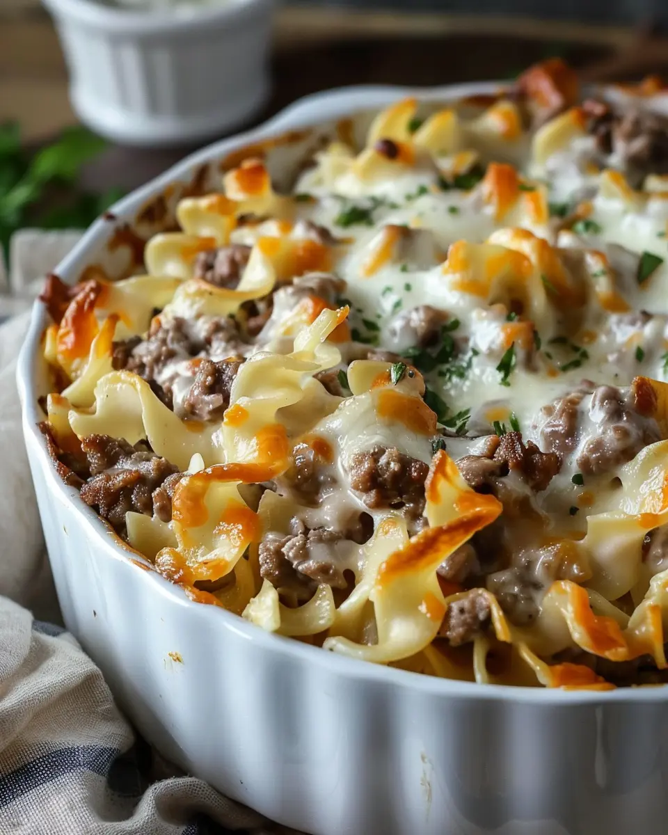 Sour Cream Beef Noodle Casserole: Easy Comfort Food Delight