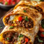 Beef and Cheese Chimichangas
