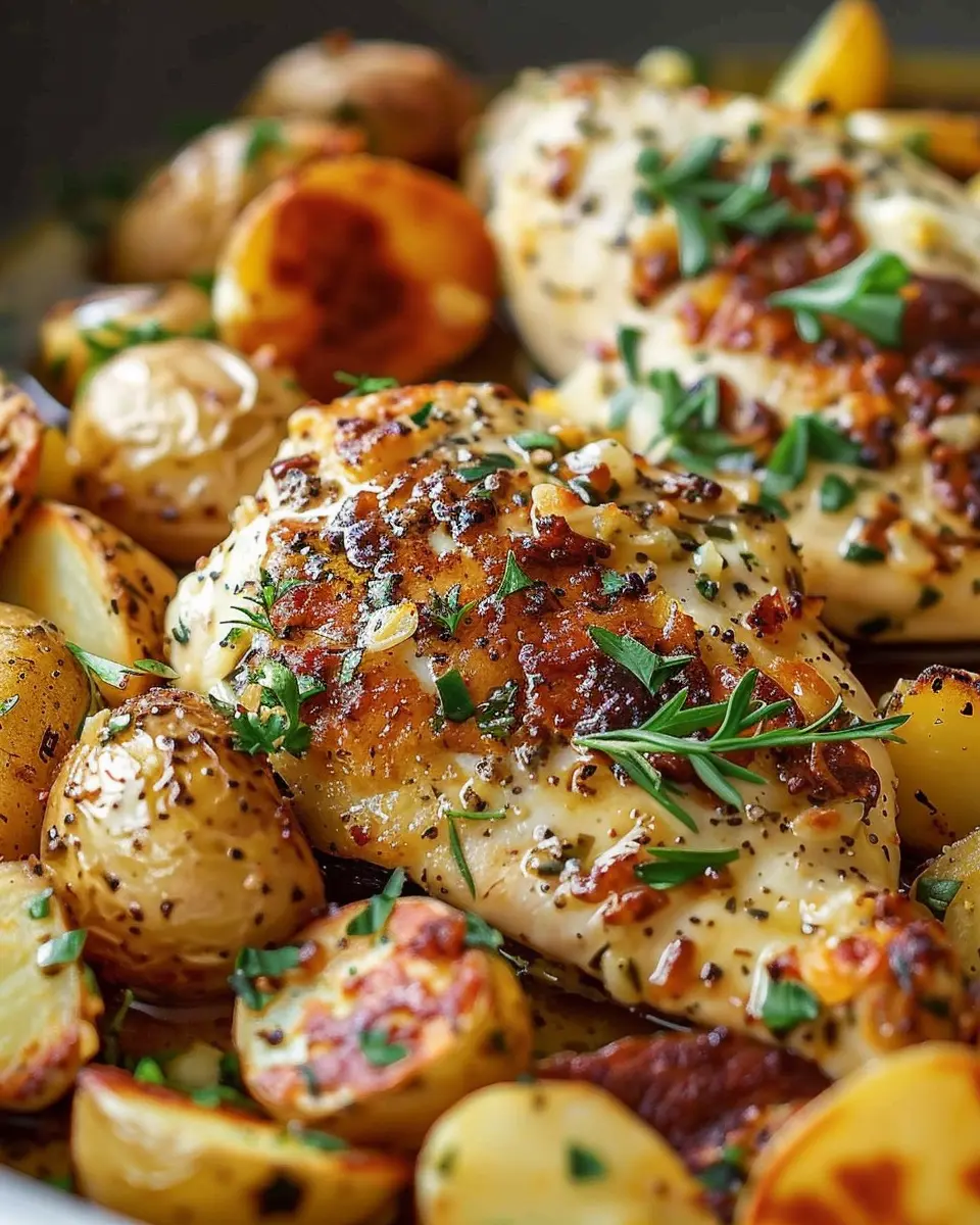 Garlic Parmesan Chicken and Potatoes: Easy Comfort Food Delight