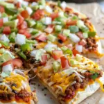 Easy Crescent Roll Taco Pizza