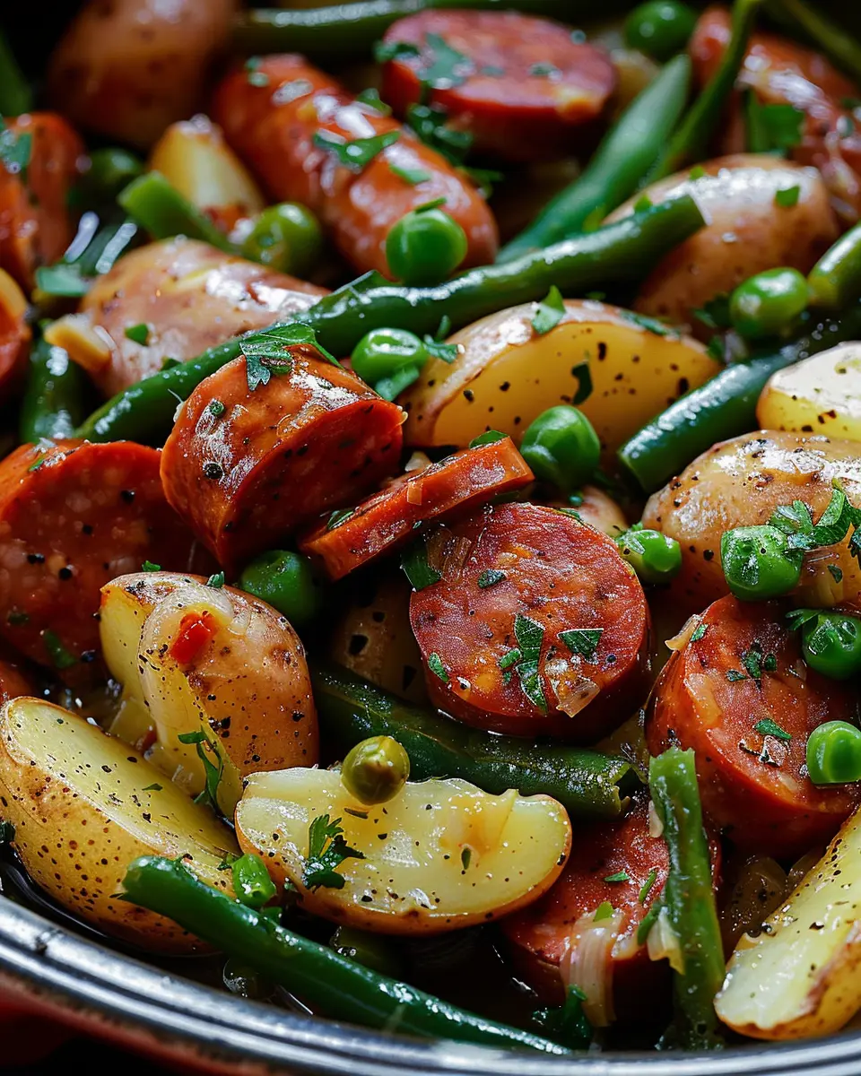 Crockpot Kielbasa Potatoes Green Beans: Easy Comfort Food Delight