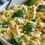 Cheesy Chicken Broccoli Orzo