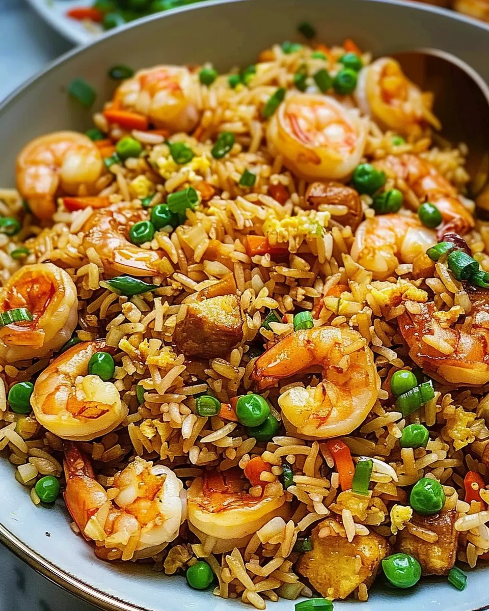 Bang Bang Fried Rice: Easy Recipe with Turkey Bacon and Chicken Ham