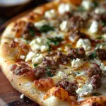 Sausage Feta Honey Pizza