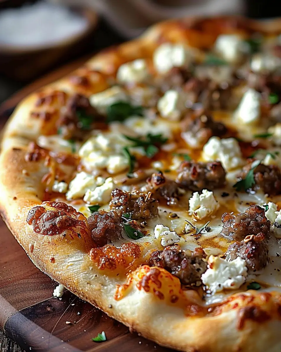 Sausage Feta Honey Pizza: An Indulgent Twist on Tradition