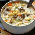 Macaroni Cheeseburger Soup