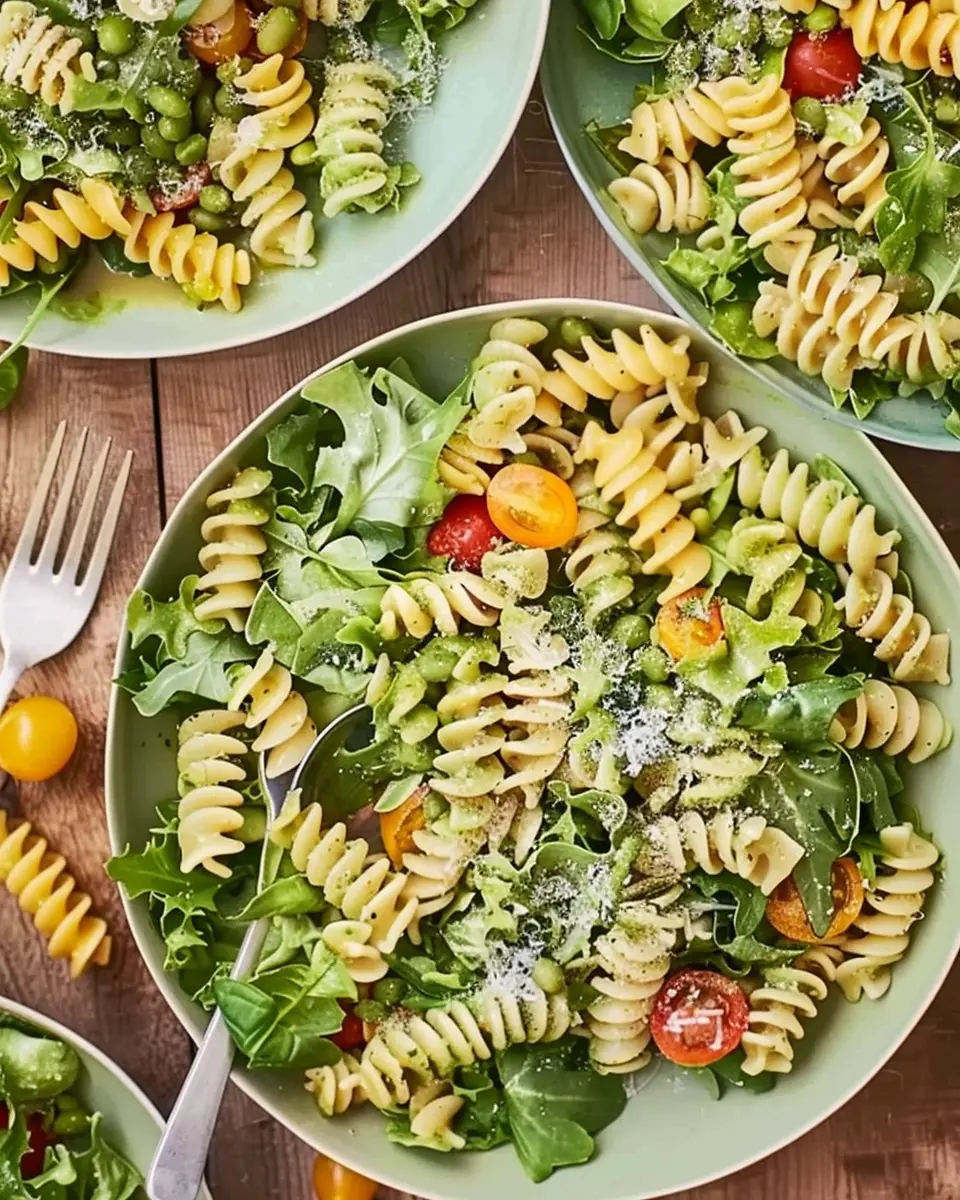 Salad bag pasta: Easy Recipe with Turkey Bacon and Chicken Ham