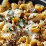 Creamy Beef and Shells