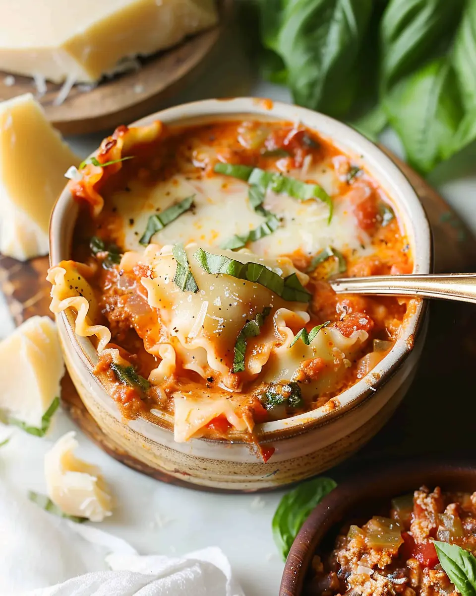 Easy Creamy Lasagna Soup: A Comforting Twist with Turkey Bacon