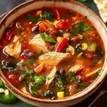 Spicy Vegetable & Chicken Soup
