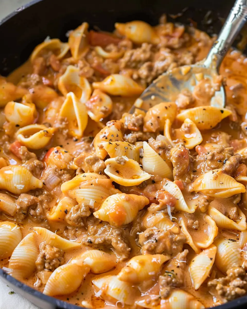 Creamy Beef and Shells: Easy Comfort Food for Home Cooks