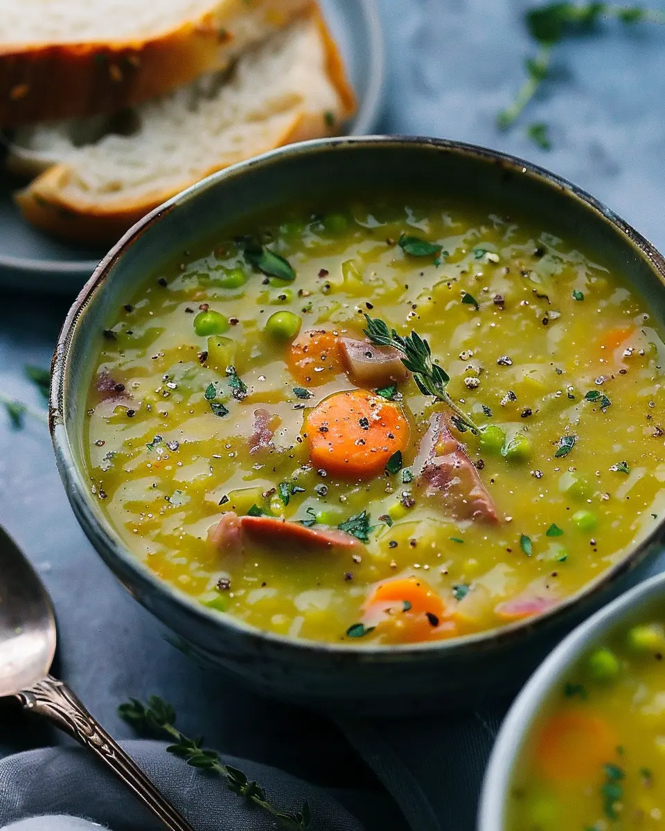 Split Pea Soup Recipe: Healthy Comfort with Turkey Bacon and Chicken Ham