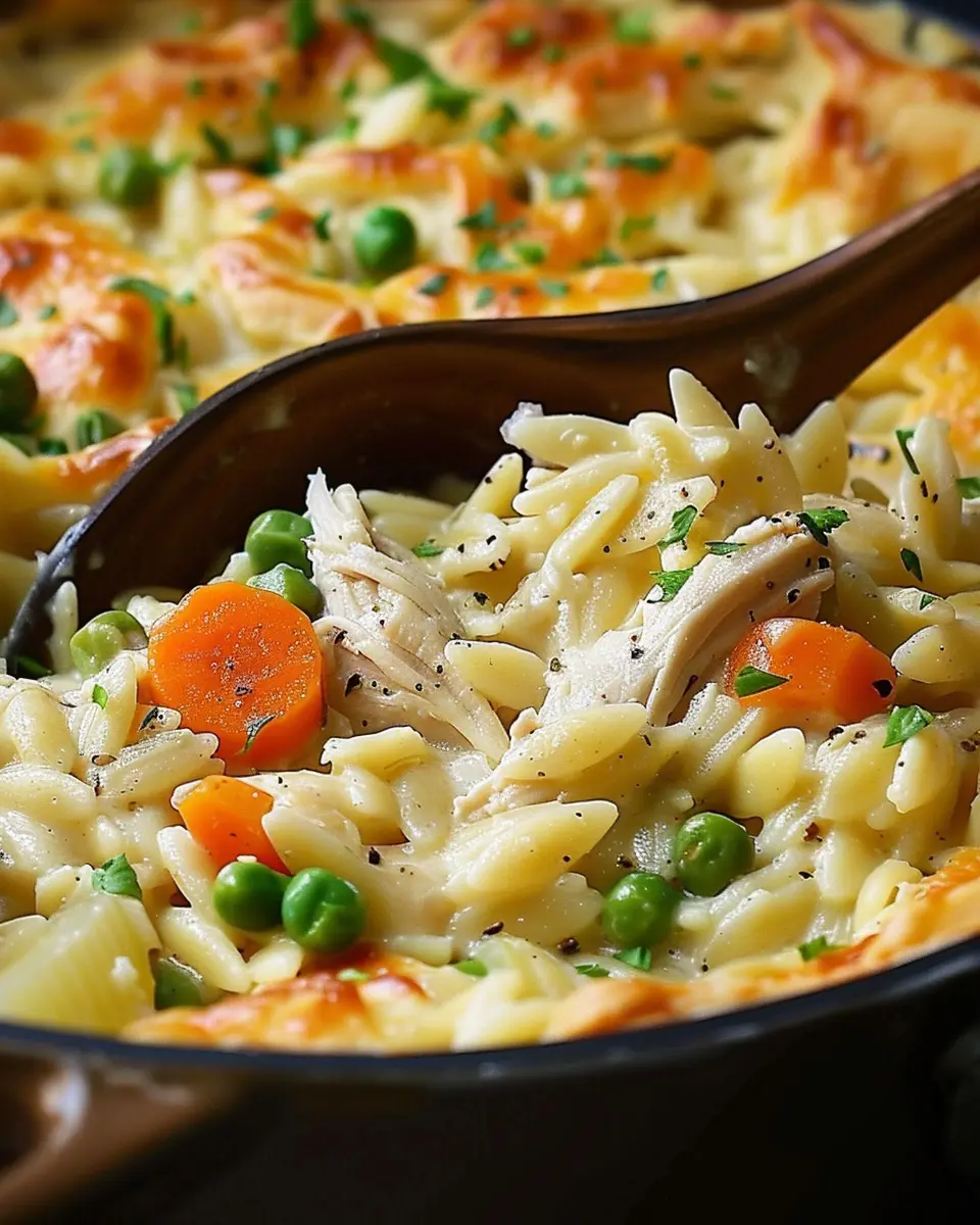 Cozy Chicken Pot Pie Orzo: The Best Comfort Dish for All Ages