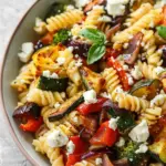Roasted Veggie Pasta with Feta
