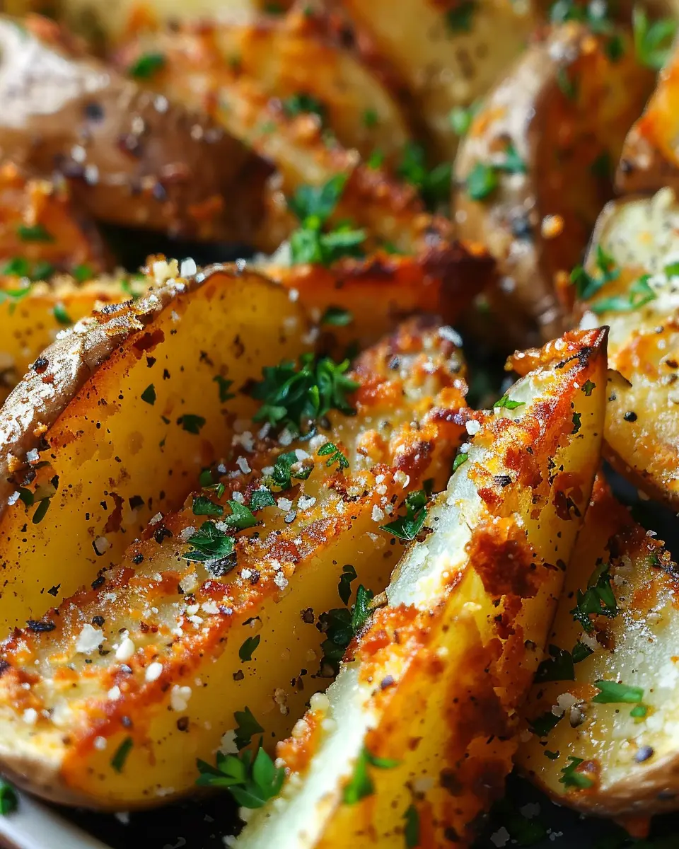 Baked Garlic Parmesan Potato Wedges: Your Best Comfort Snack