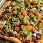 Sheet Pan Taco Pizza