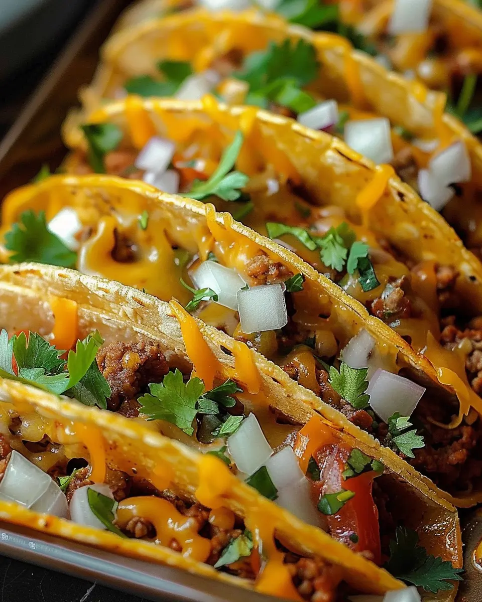 Oven-Baked Cheesy Tacos: Easy Recipe with Turkey Bacon Twist